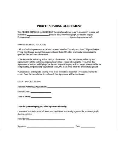 Free Revenue Sharing Agreement Samples In Google Docs Ms Word