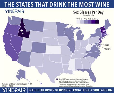 Maps The States That Drink The Most Wine Beer Spirits Vinepair