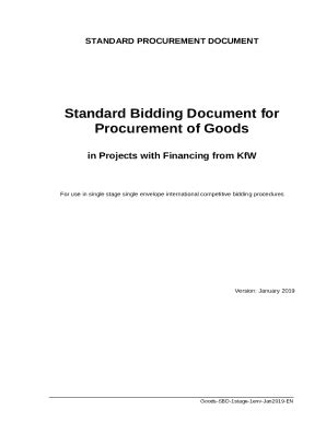 Bidding Documents For Procurement Of Plant Doc Template PdfFiller