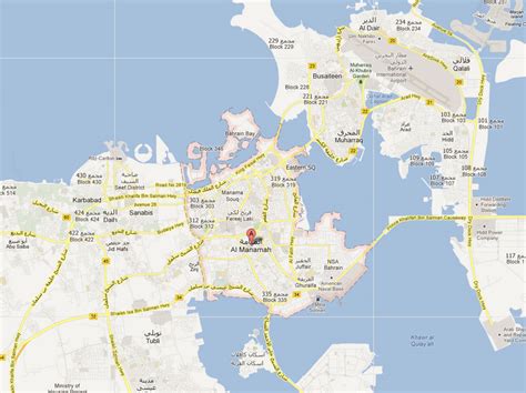 Al Manama Map - Bahrain