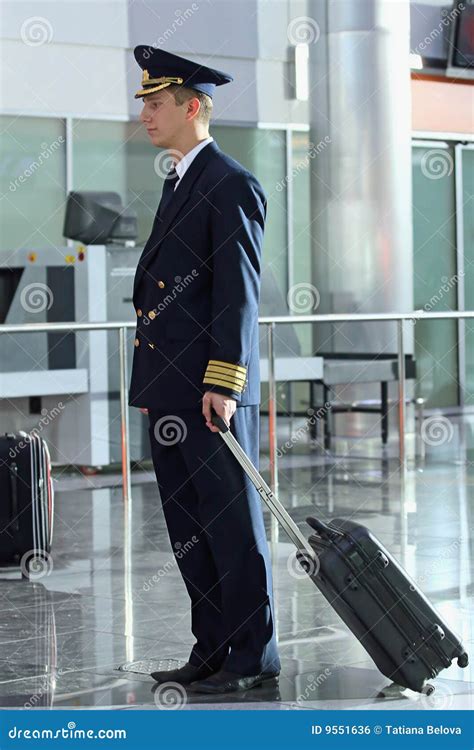 Air steward at airport stock photo. Image of airhostess - 9551636