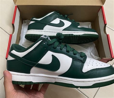 Nike Dunk Low Spartan Green Men S Fashion Footwear Sneakers On Carousell