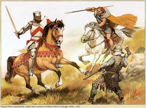 Edward Bruce Warriors Illustration Historical Warriors Medieval History