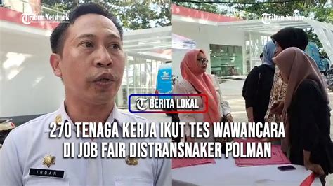 Tenaga Kerja Ikut Tes Wawancara Di Job Fair Distransnaker Polman