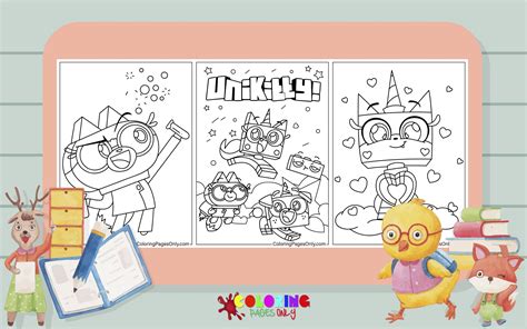 Cartoon Unikitty Coloring Pages