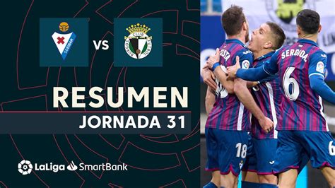 Resumen De Sd Eibar Vs Burgos Cf Youtube