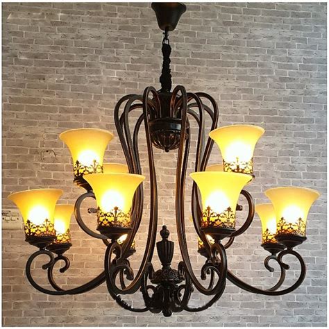 Jual Lampu Hias Gantung CLASSIC PREMIUM WROUGHT IRON Cabang 12 ARMS