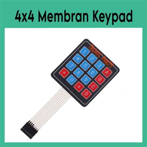 Jual X Membran Keypad Matrix Array Key Membrane Switch Arduino