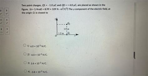 Solved Two Point Charges Q1−10μc And Q240μc Are