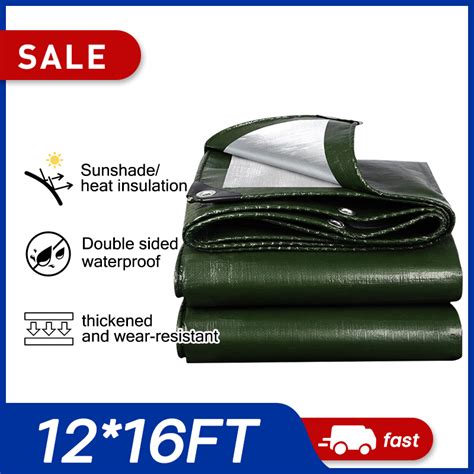 Jms Trapal Waterproof Makapal Canopy Heavy Duty Outdoor Portable