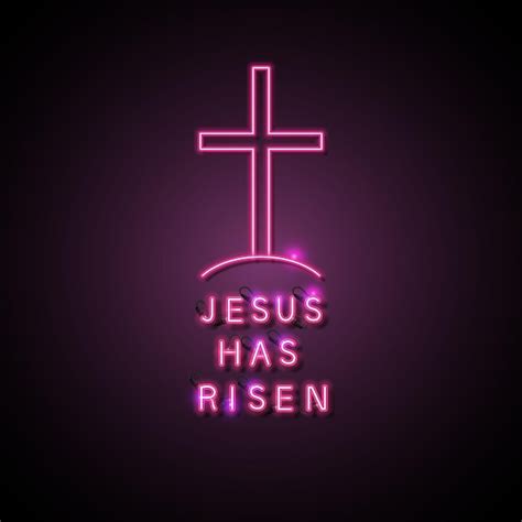 Premium Vector Happy Easter Vector Background Jesus Has Risen Icon