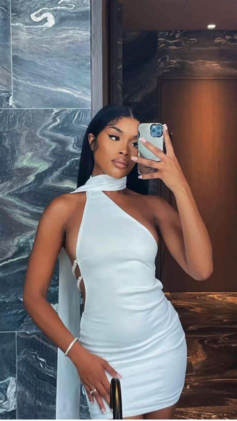 glam  give  damn black women hairstyles white dress summer