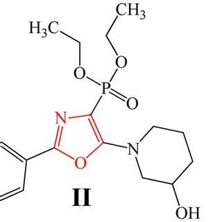 Chemical structures of oxazole derivatives. The red-coloured segments ...