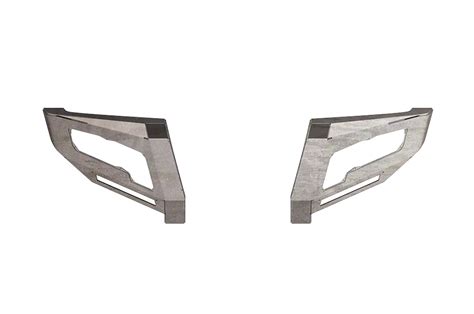 Road Armor F 250 Super Duty Identity Front Bumper Wide End Pods Raw Steel 6114df1 11 16 F 250