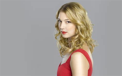 Emily Vancamp Blonde Celebrity Red Dress HD Wallpaper Rare Gallery