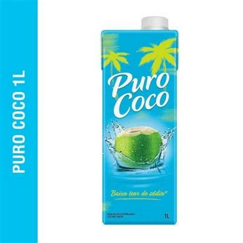 Gua De Coco Puro Coco Litro Oferta Na Imec Supermercados