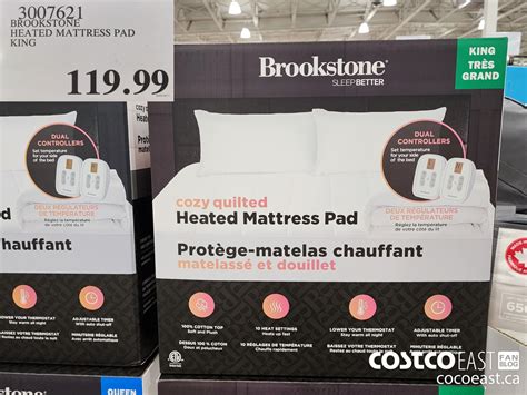 Brookstone Heated Mattress Pad King Costco East Fan Blog