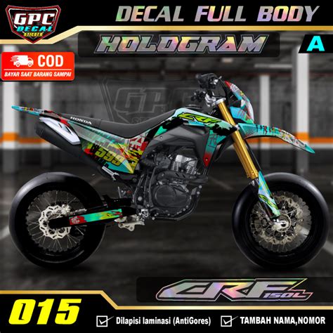 Decal Crf 150 L Hologram Sticker Fullbody Dekal Stiker Crf 150 L