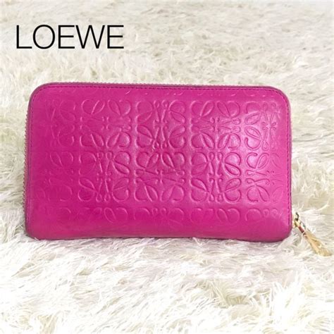 32％割引グレイ系新品正規品 Loewe ロエベ アナグラム ラウンドファスナー 長財布 長財布 小物グレイ系 Otaonarenanejp