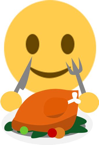 Thanksgiving Day Emoji Sticker Emoji Png Dinner 512x512 Png