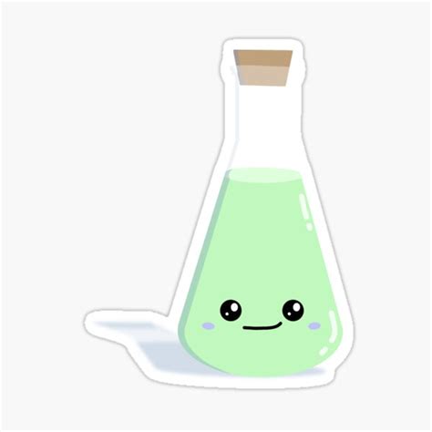 Earl The Erlenmeyer Flask Sticker For Sale By DodgeTheHammer Redbubble