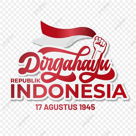 Dirgahayu Indonesia Vector Hd Images, Sticker Lettering Of Dirgahayu Republik Indonesia ...