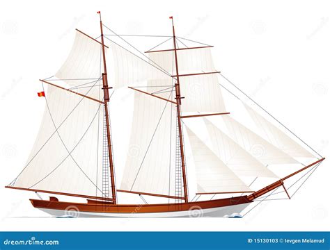 Schooner. Sailboat. Sailing Vessel Stock Photos - Image: 15130103