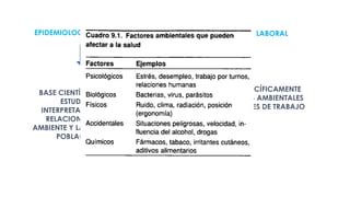 EPIDEMIOLOGIA LABORAL Y AMBIENTAL Pptx