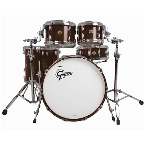 Gretsch Drums Usa Custom 22 Walnut Gloss Shellset Schlagzeug