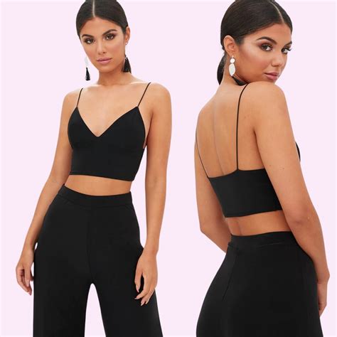 Satin Bralette Black Beach Babe Bikini