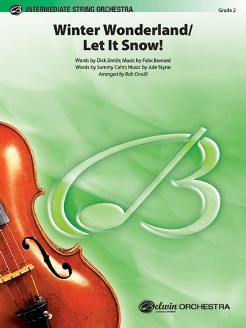 Winter Wonderland Let It Snow Nd Violin Bob Cerulli String