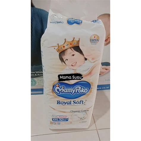 Jual MAMYPOKO ROYAL SOFT XXL32 ORGANIC COTTON PEREKAT POPOK DIAPERS