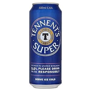 Tennent S Super Strong Lager 24 X 568ml Cans Amazon Co Uk Grocery