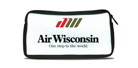 Air Wisconsin Logo Bag Sticker Travel Pouch – Airline Employee Shop