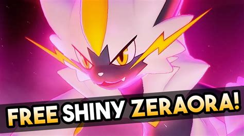 How To Get A FREE Shiny Zeraora In Pokemon Sword And Shield YouTube