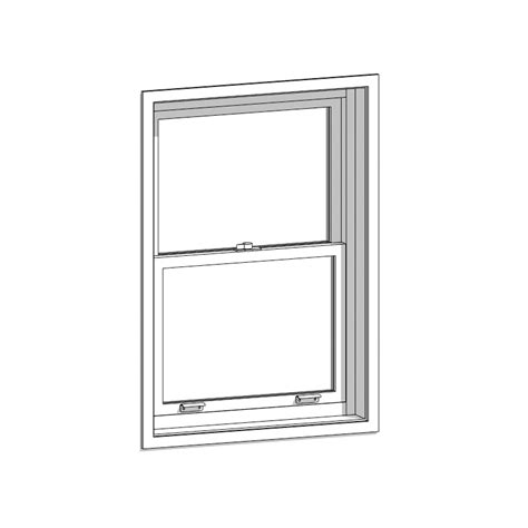 Double Hung Window D Revit Library