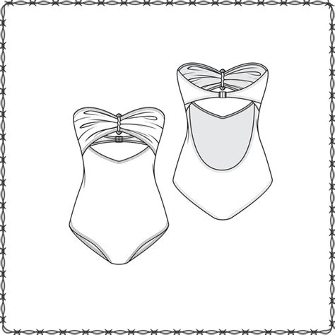 Bikini Sketch Flat Over 3 975 Royalty Free Licensable Stock
