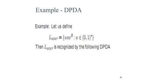 Automata Theory Push Down Automata Pda Ppt