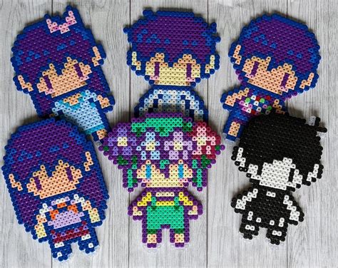 Omori DREAM / HEADSPACE Characters From Perler Beads, Perler Videogames ...