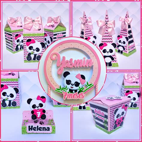 Kit Festa Panda Itens Elo Produtos Especiais