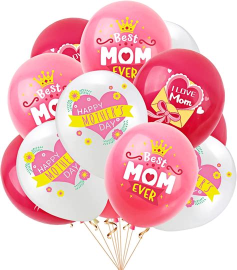 Vatenick 36pcs Happy Mothers Day Balloons Party Decorations Supplies