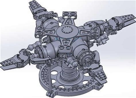 直升机主旋翼头组件3d模型下载三维模型solidworks模型 制造云 产品模型