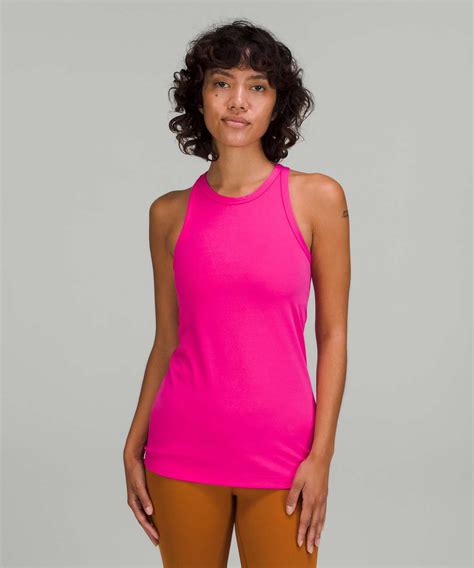 Lululemon Align Hip Length Racerback Tank Top Sonic Pink Lulu Fanatics