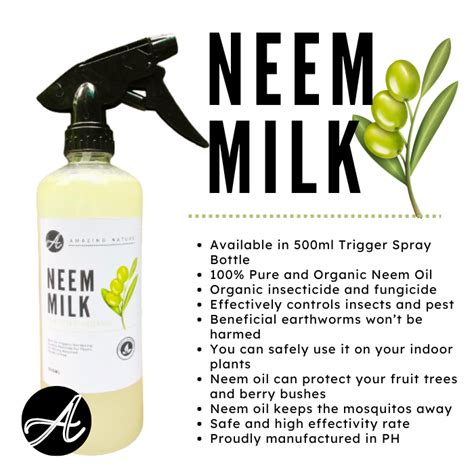 Neem Milk By Amazing Nature 500ml Spray Organic Neem Extract Ready To