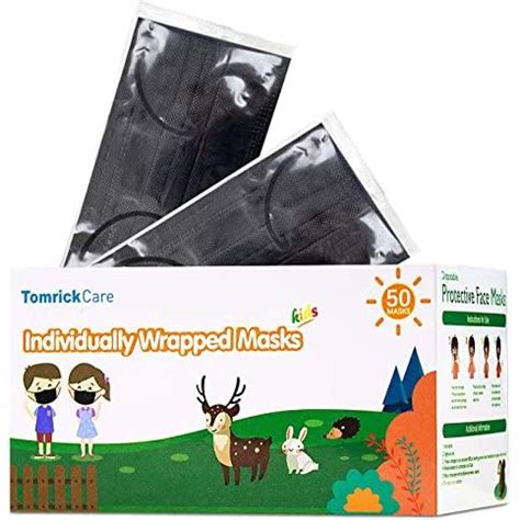 Get Black Kids Disposable Face Mask , 3 Ply Filter Protection ...