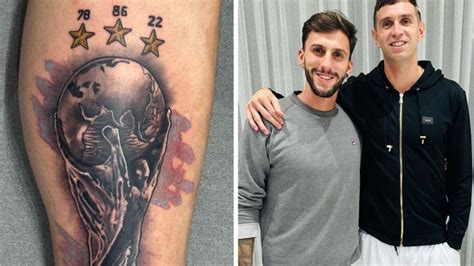 El Impresionante Tatuaje De La Copa Del Mundo Que Se Hizo Dibu Martínez