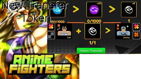 New Passive Transfer Token In Anime Fighters Simulator Update 43 YouTube