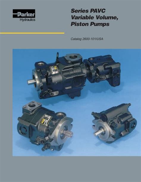 Series PAVC Variable Volume Piston Pumps