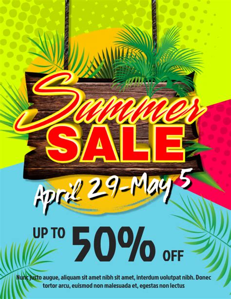 Copy Of Summer Sale Flyer Postermywall