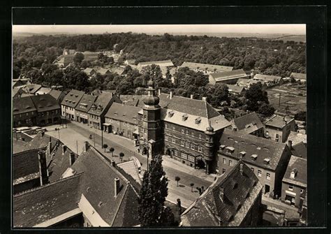 Ansichtskarte M Cheln Geiseltal Blick Zum Rathaus Manuskript